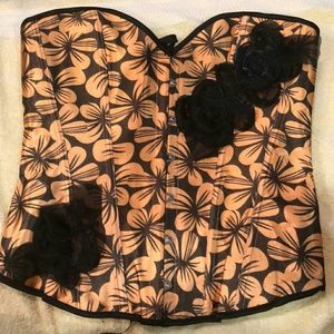 Sexy Gold and brown corset